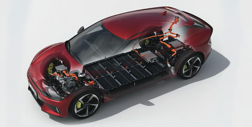 Kia Ev6 battery interior