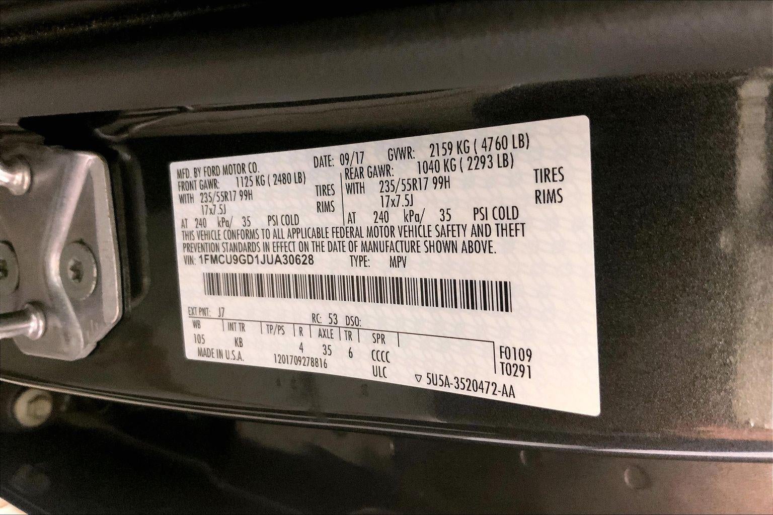 2018 Ford Escape SE