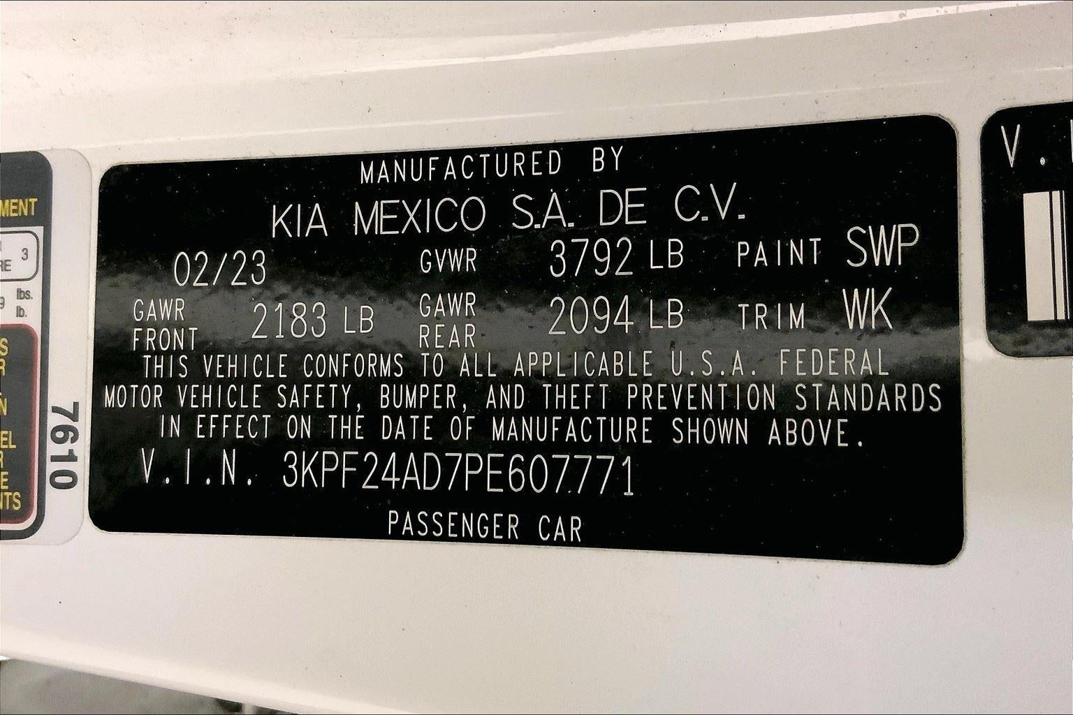 2023 Kia Forte LXS