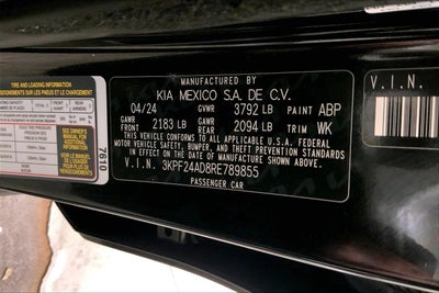 2024 Kia Forte LXS