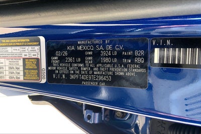 2026 Kia K4 LXS