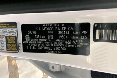 2026 Kia K4 EX