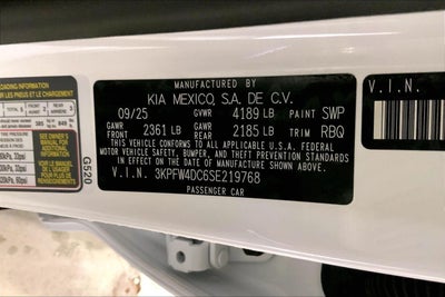 2025 Kia K4 GT-Line Turbo