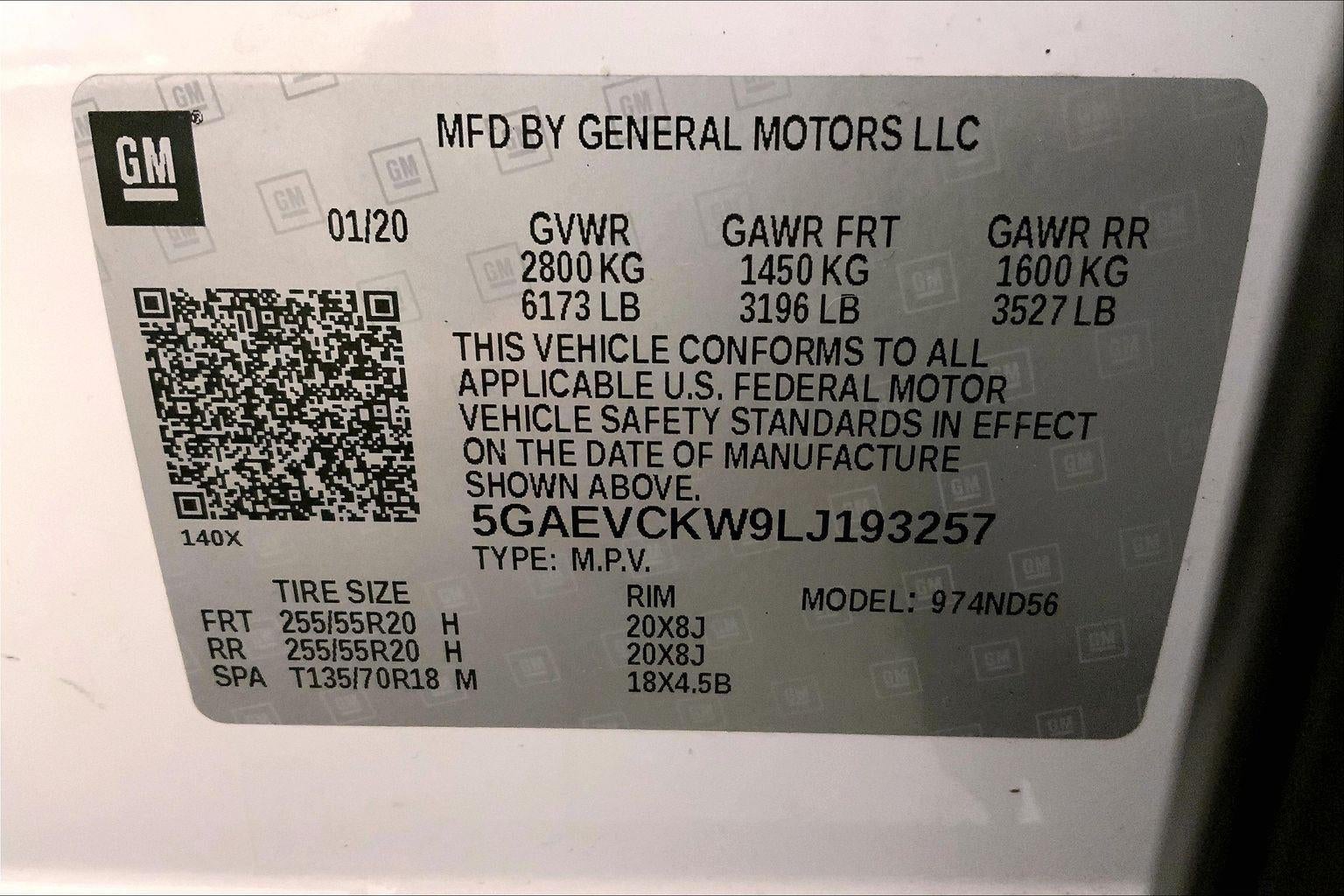 2020 Buick Enclave Avenir