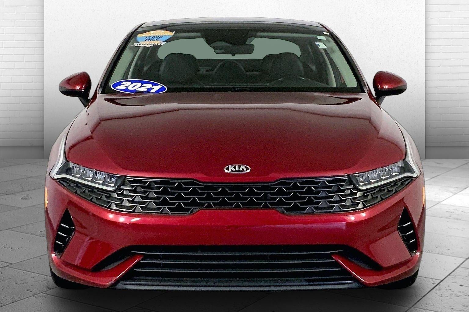Certified 2021 Kia K5 EX with VIN 5XXG34J21MG028889 for sale in Kansas City