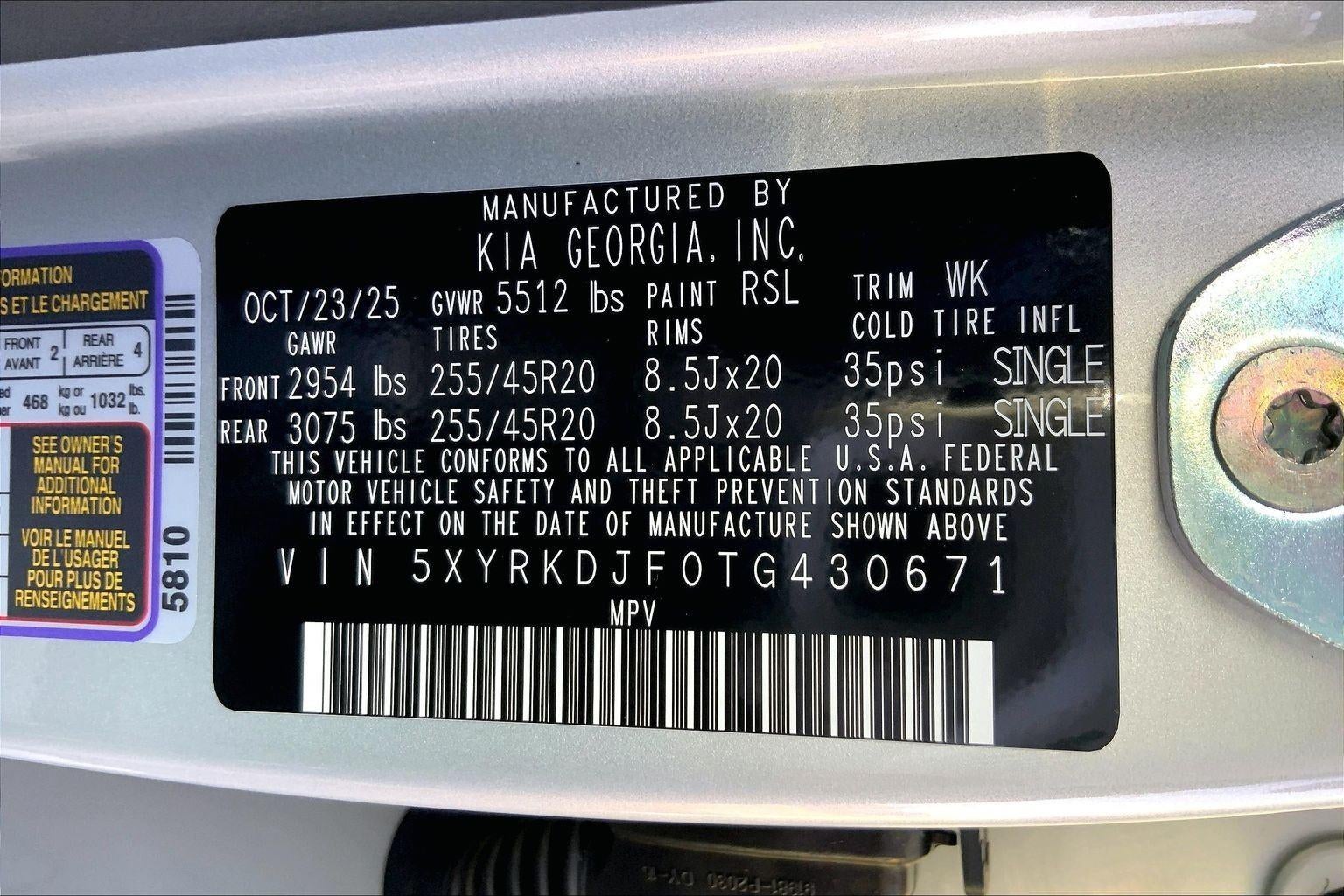 2026 Kia Sorento X-Line SX