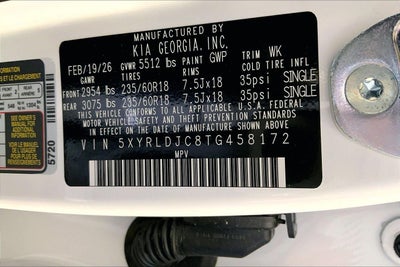 2026 Kia Sorento S