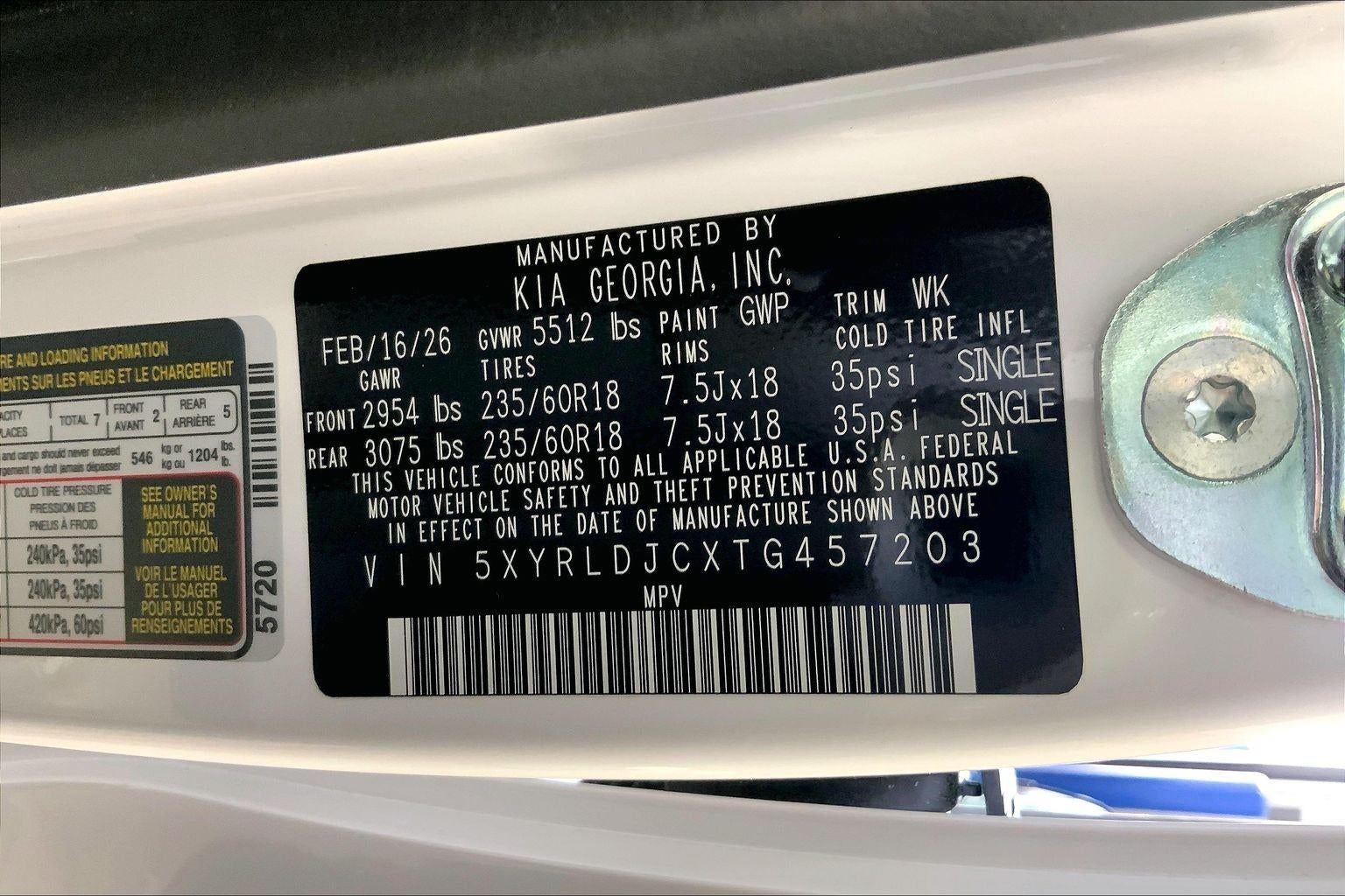 2026 Kia Sorento S