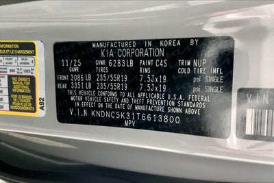 2026 Kia Carnival EX