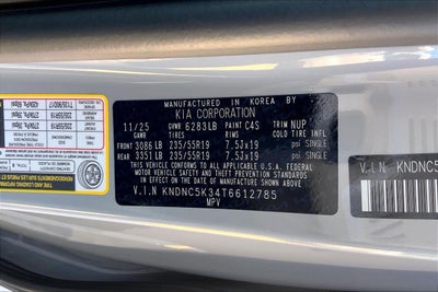 2026 Kia Carnival EX
