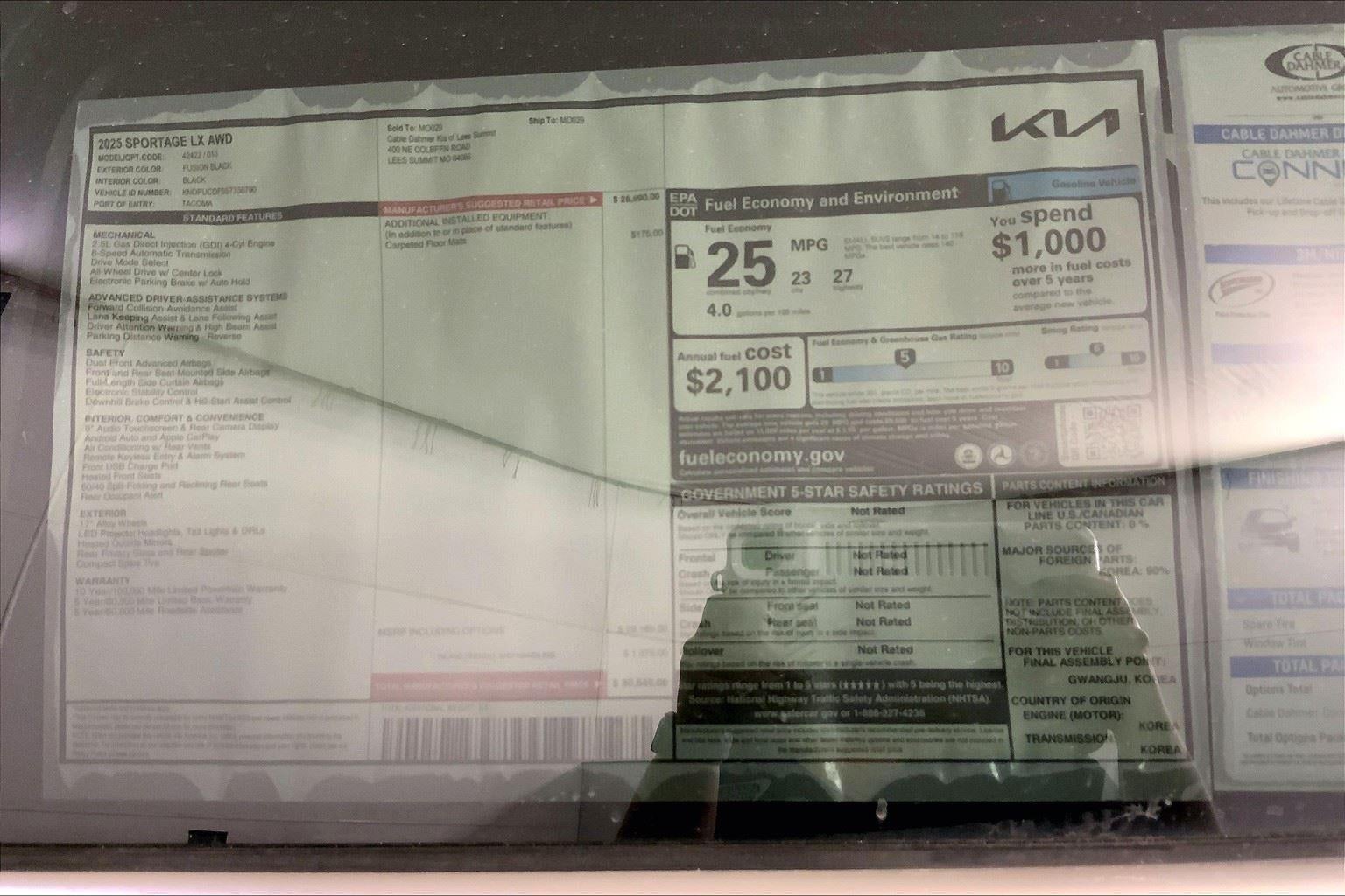 2025 Kia Sportage LX