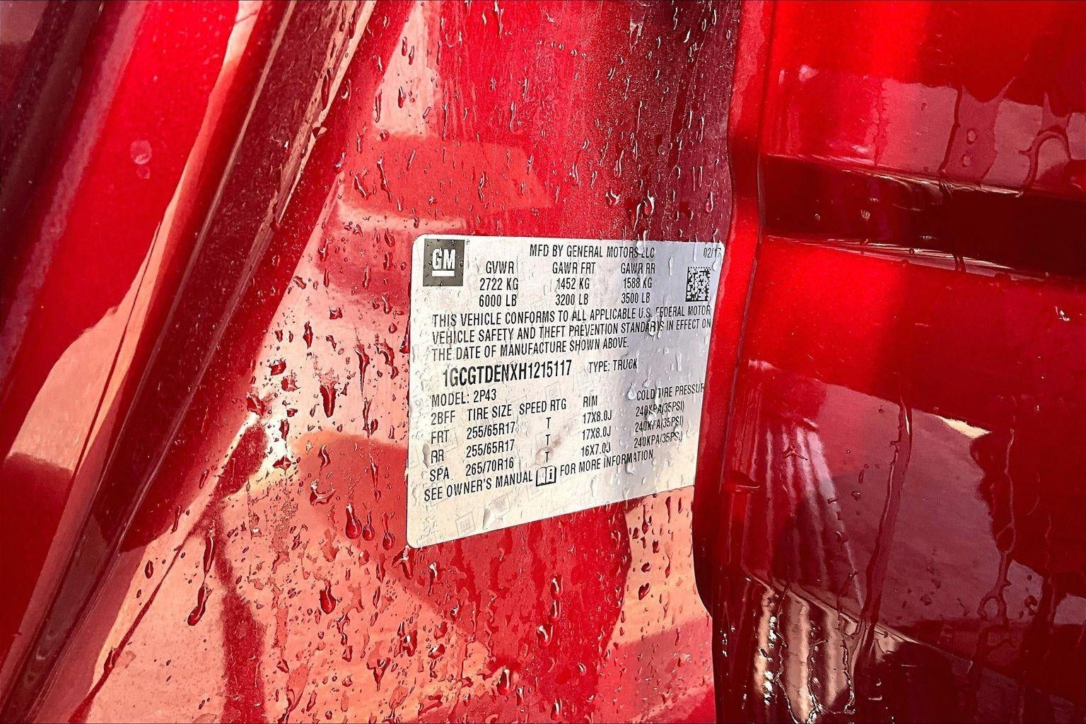 2017 Chevrolet Colorado 4WD Z71