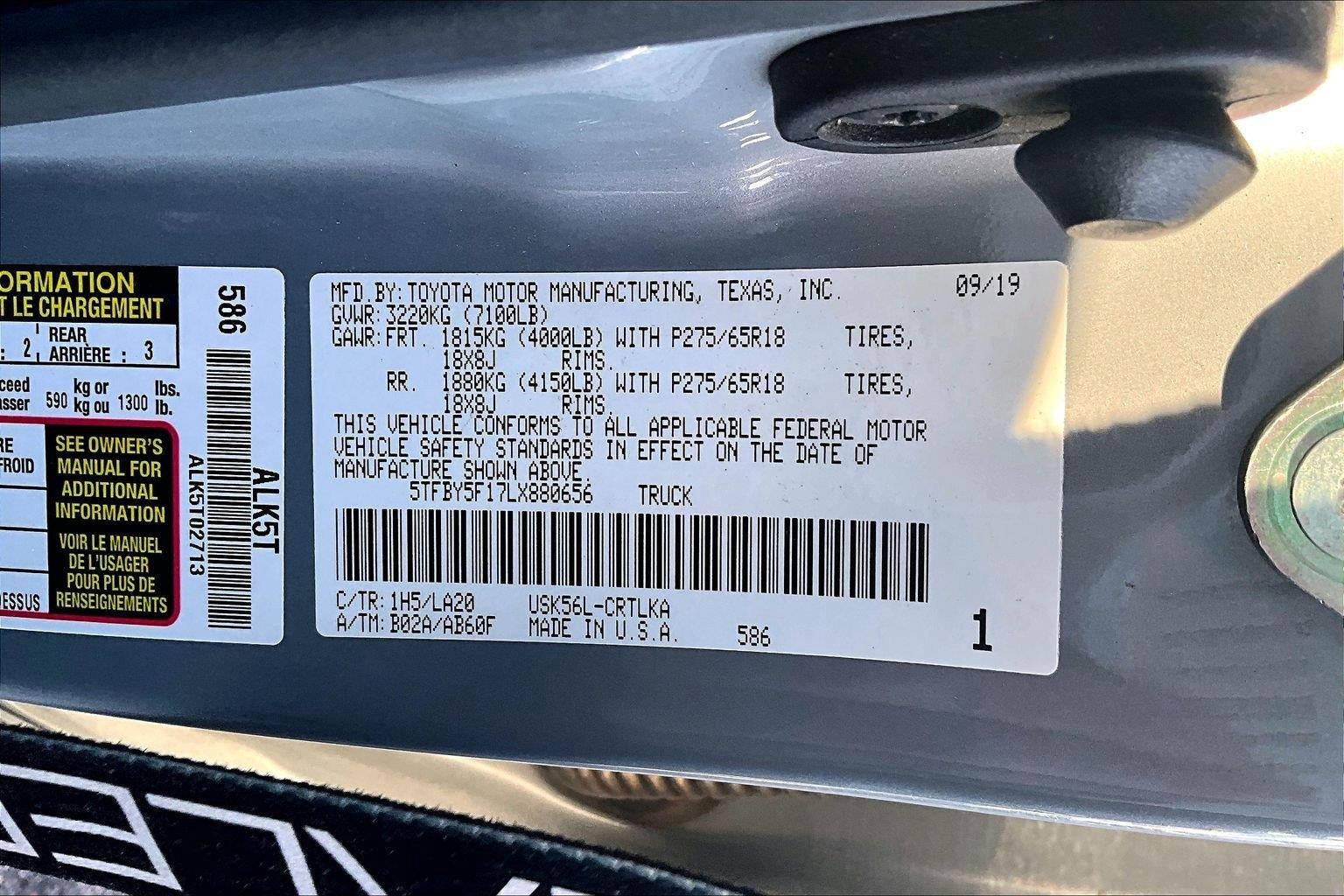 2020 Toyota Tundra 4WD Limited