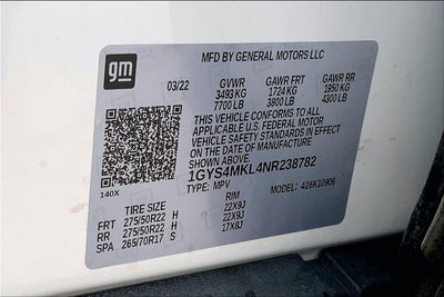 2022 Cadillac Escalade ESV Premium Luxury Platinum