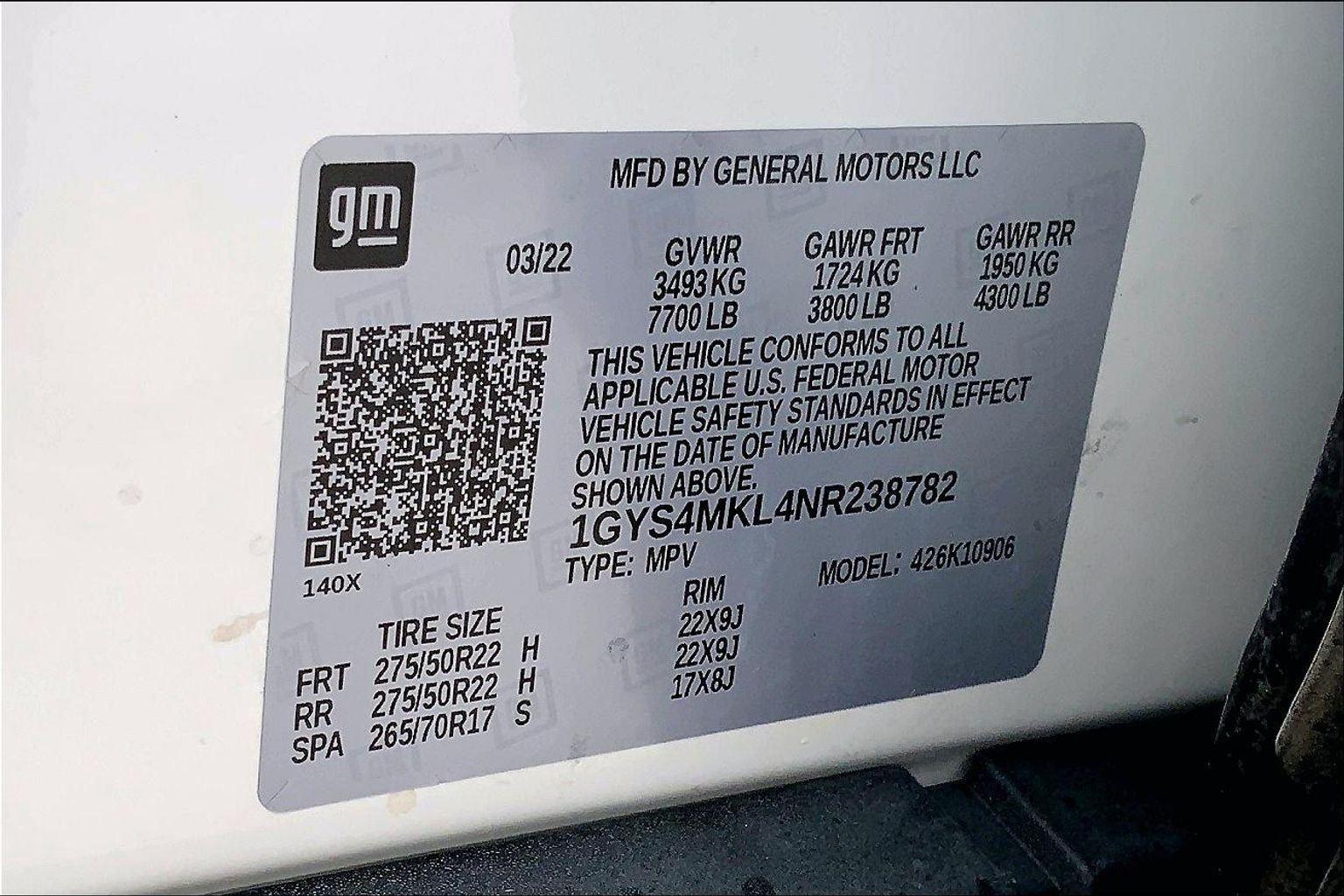 2022 Cadillac Escalade ESV Premium Luxury Platinum