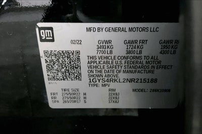 2022 Cadillac Escalade ESV Sport Platinum