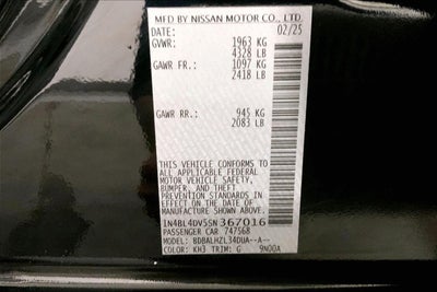 2025 Nissan Altima SV