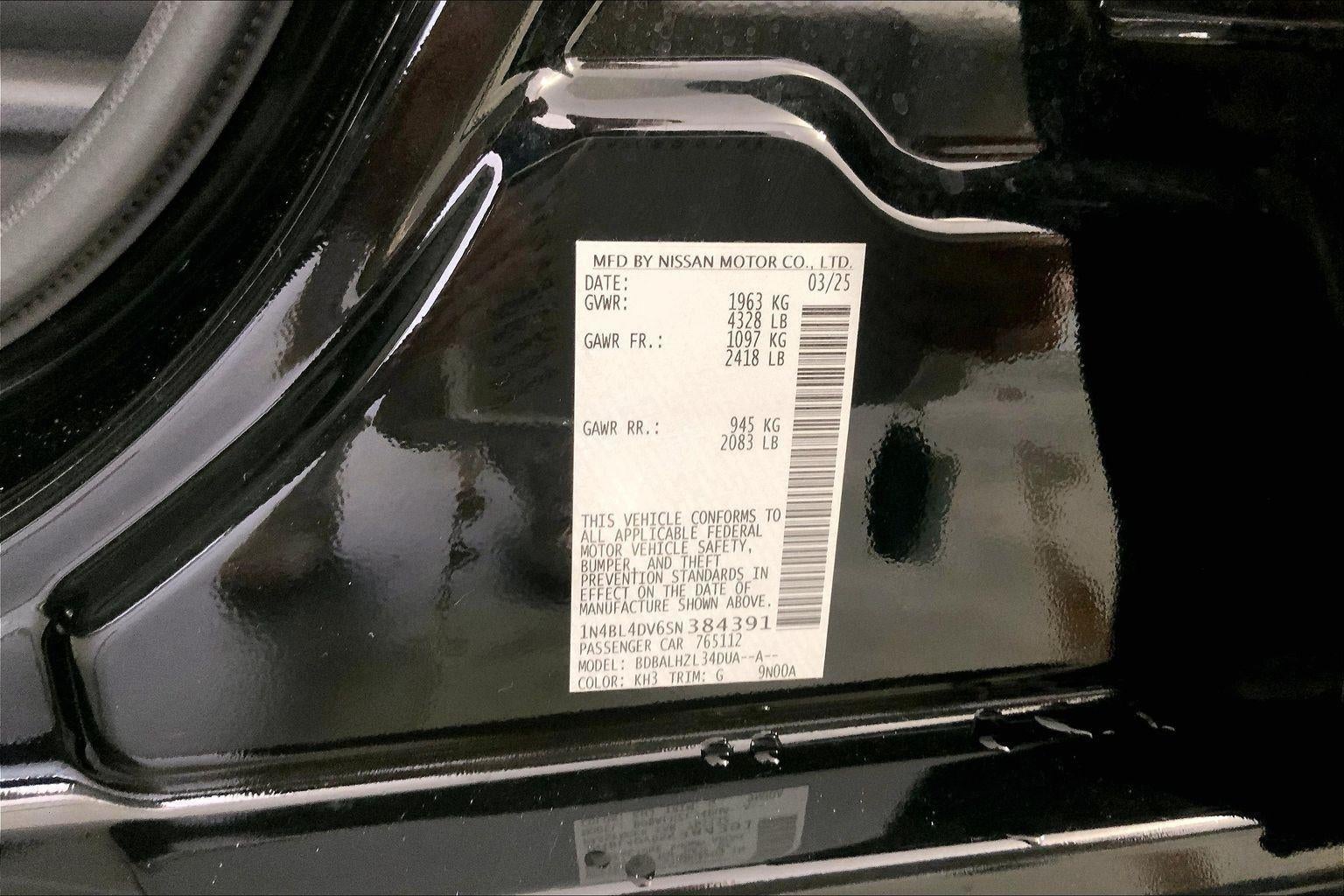 2025 Nissan Altima SV