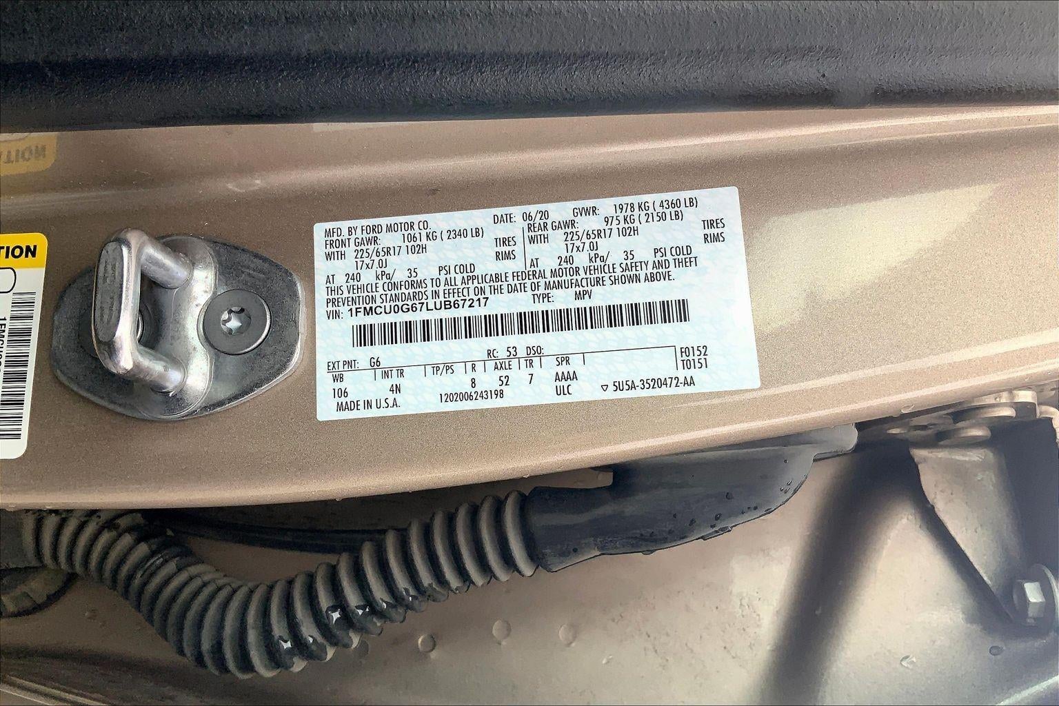 2020 Ford Escape SE