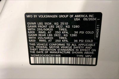 2025 Volkswagen Atlas Cross Sport 2.0T SE w/Technology