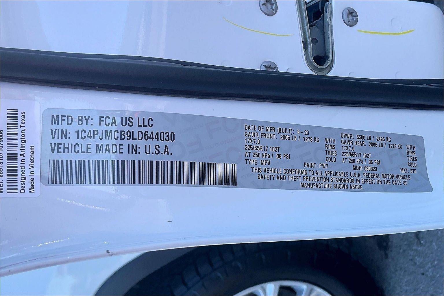 2020 Jeep Cherokee Latitude