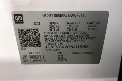 2022 Chevrolet Traverse LT Cloth