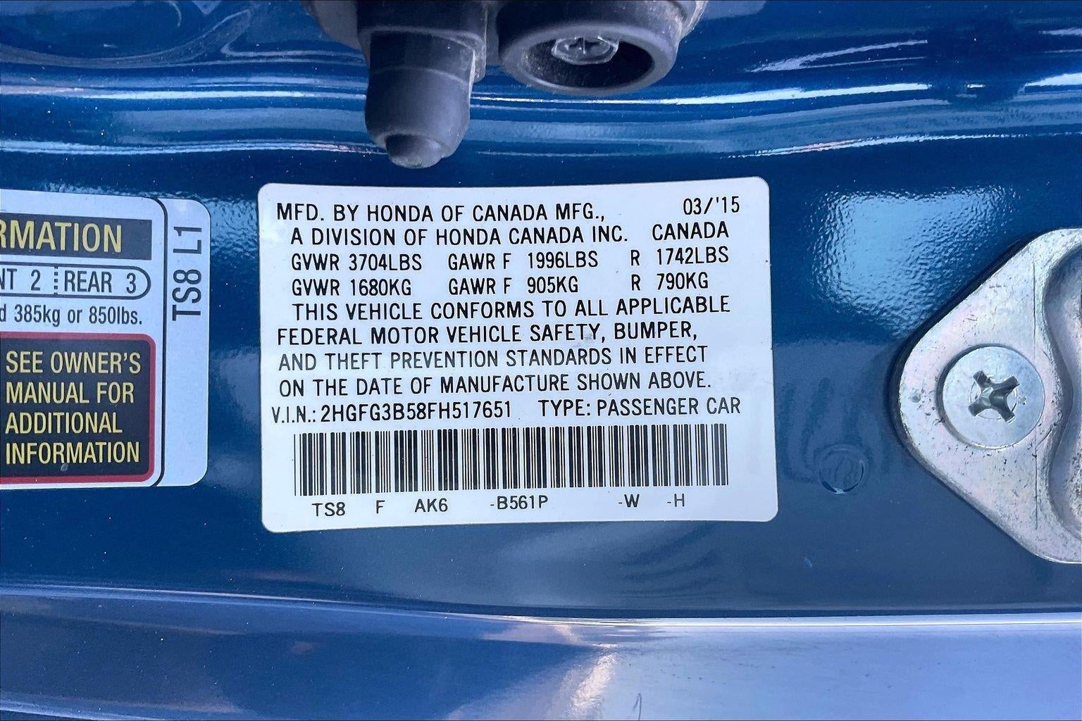 2015 Honda Civic Coupe LX