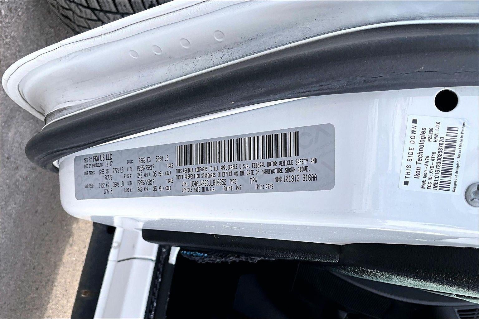 2018 Jeep Wrangler JK Sport S