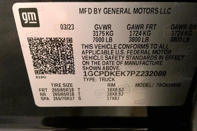 2023 Chevrolet Silverado 1500 LT (2FL)