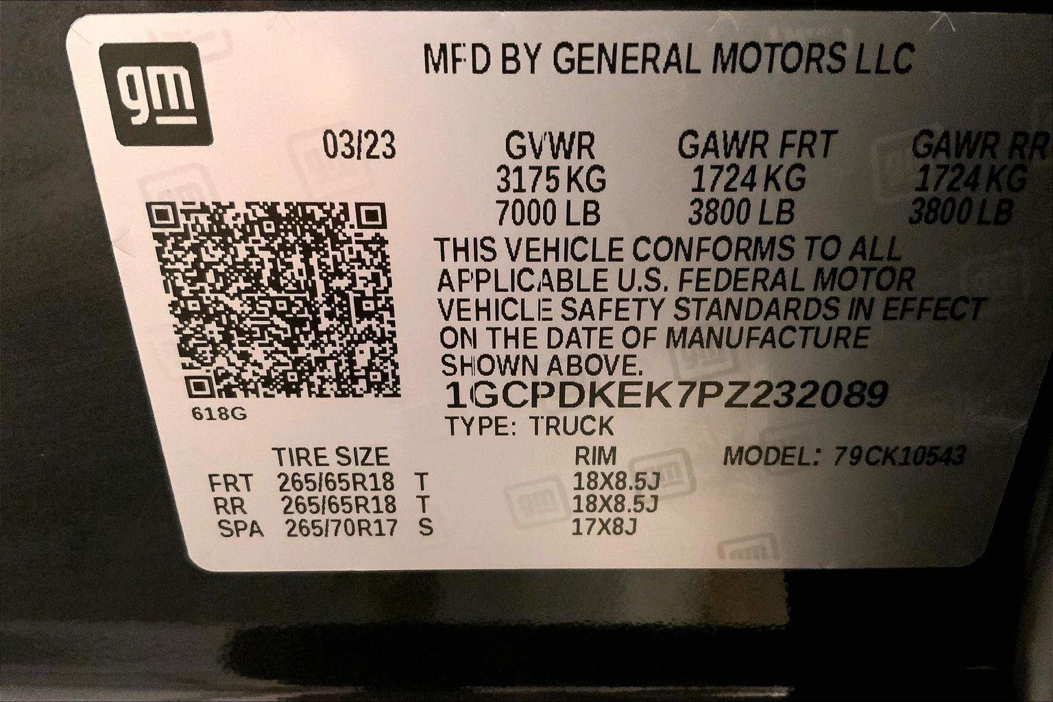 2023 Chevrolet Silverado 1500 LT (2FL)