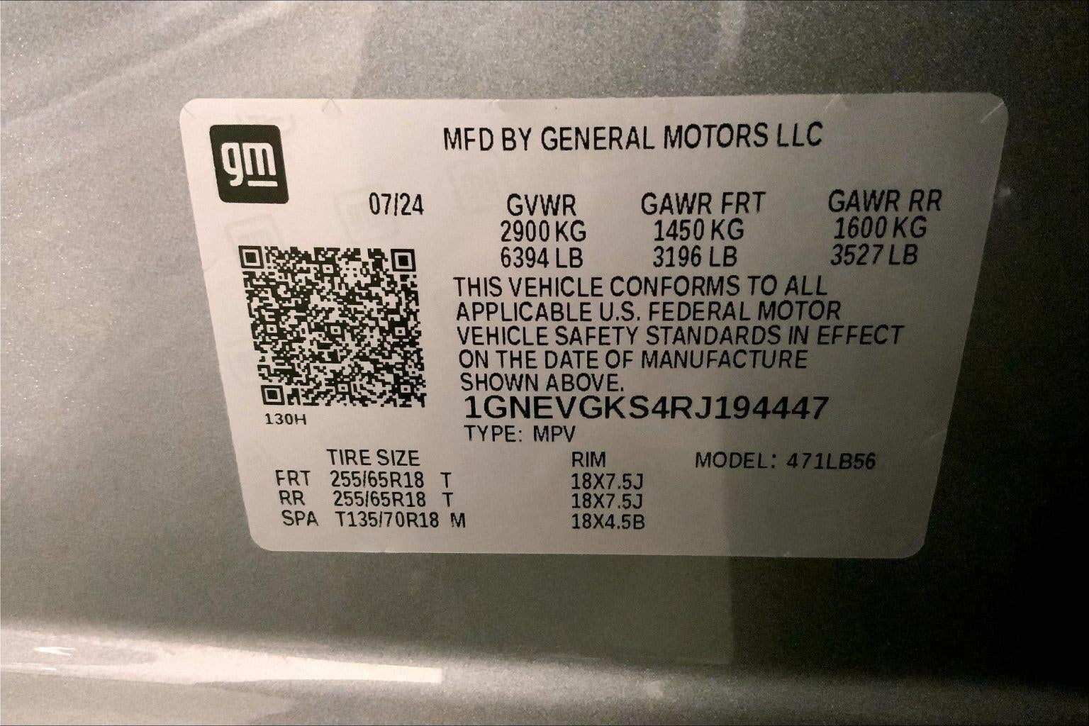 2024 Chevrolet Traverse LT