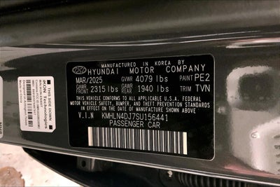 2025 Hyundai Elantra Hybrid Limited