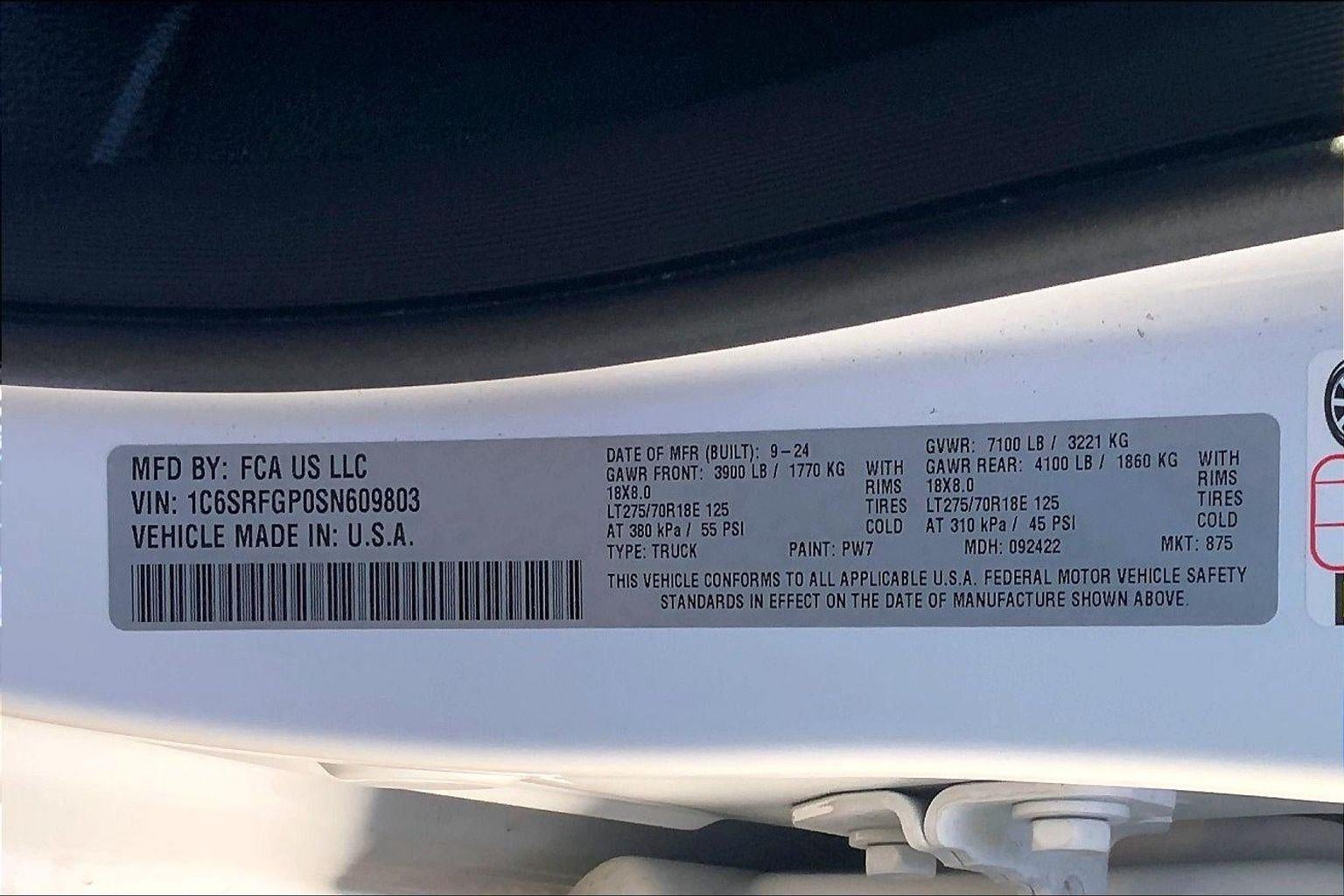 2025 RAM 1500 Warlock Crew Cab 4x4 5'7' Box