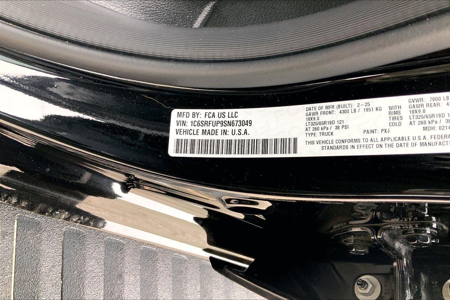 2025 RAM 1500 RHO Crew Cab 4x4 5'7' Box