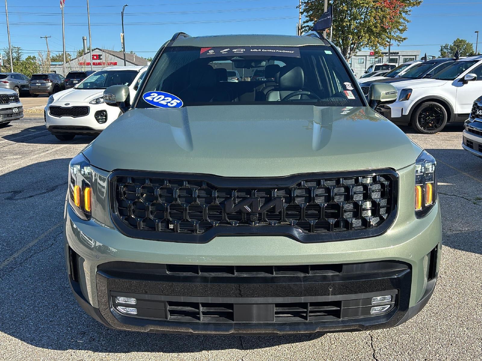 Certified 2025 Kia Telluride SX Prestige X-Line with VIN 5XYP5DGC5SG706255 for sale in Kansas City