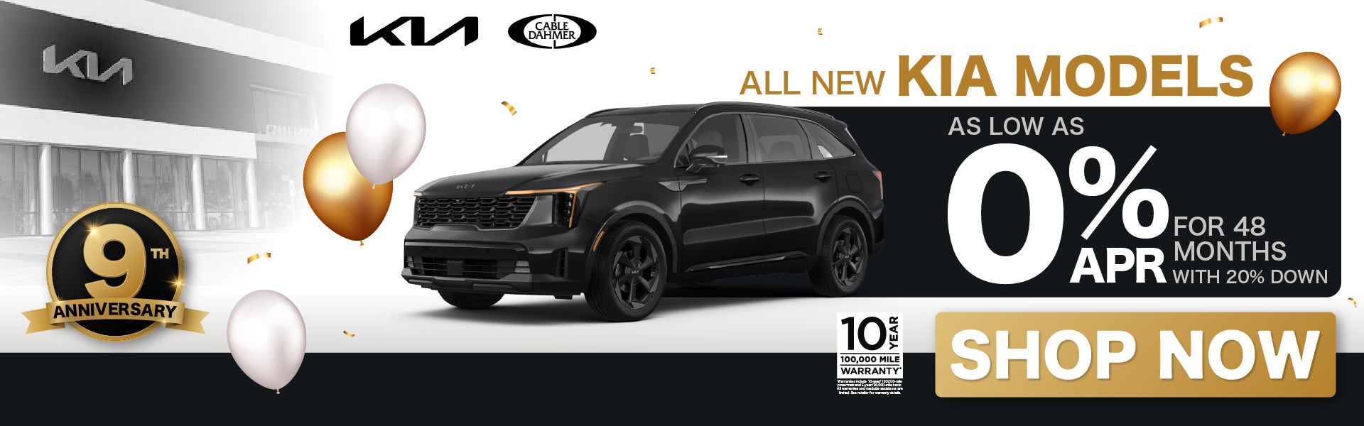 As low as 0% APR for 48 months with 20% down