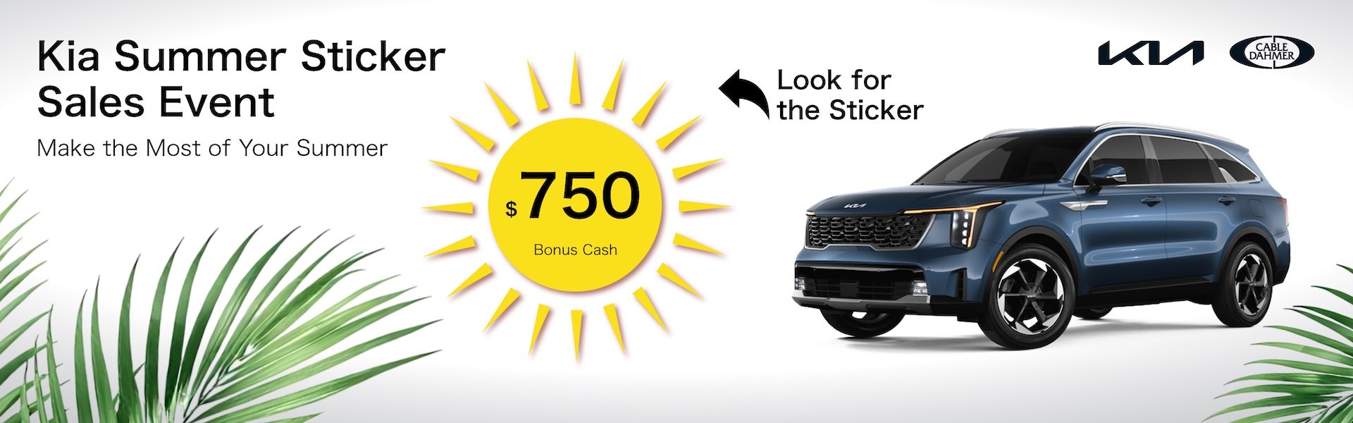 Kia Summer Sticker Sales Event