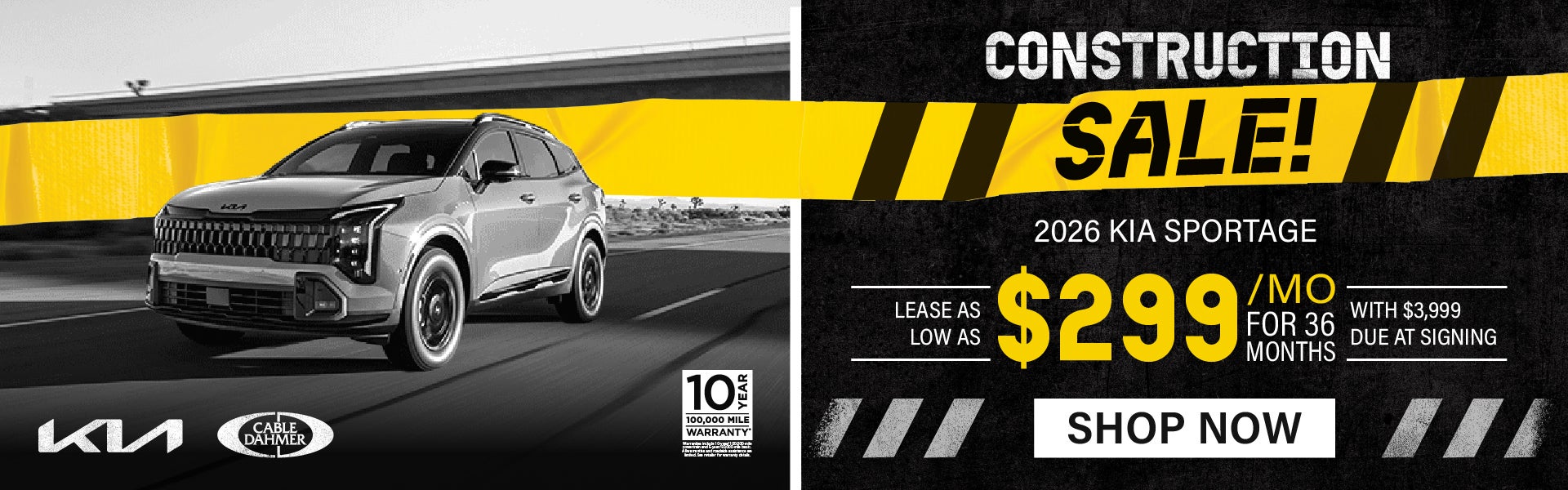 2026 Kia Sportage lease as low as $299 a month