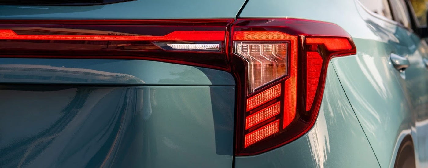 Taillight on a blue 2025 Kia Seltos