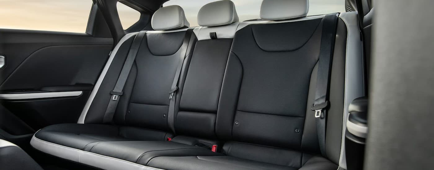 Gray rear interior in a 2025 Kia K4.