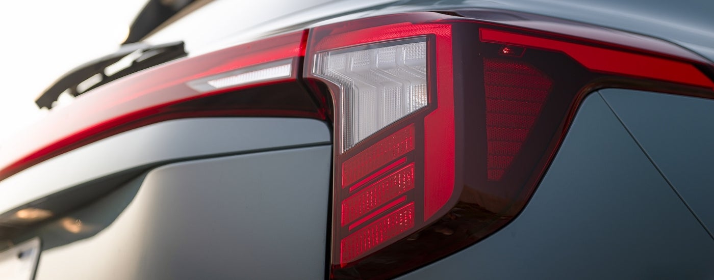 Passenger side taillight on a blue 2025 Kia Seltos